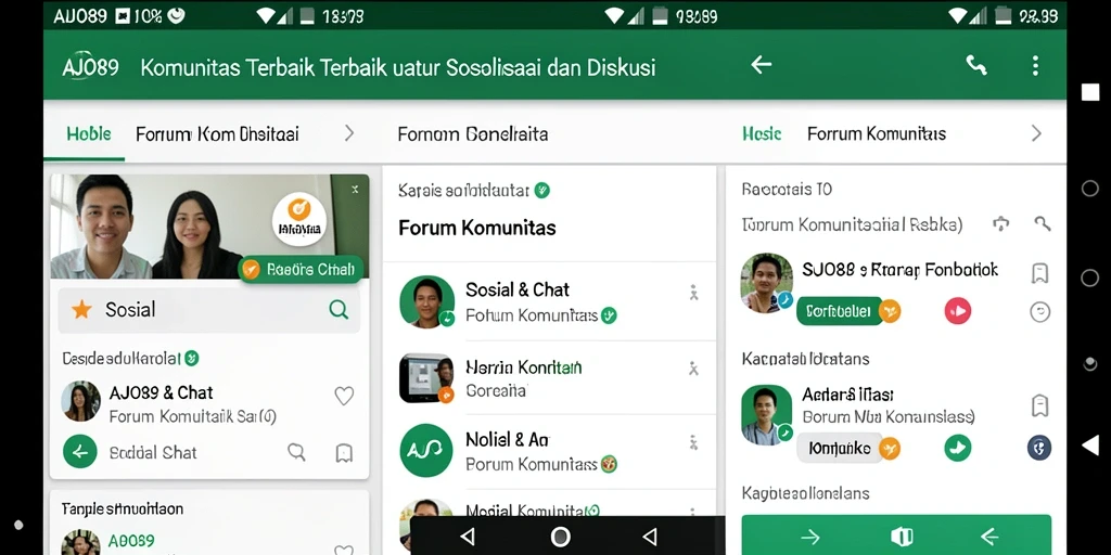 Tampilan antarmuka AJO89 yang menawan dan mudah digunakan.