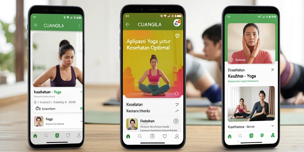 Tampilan antarmuka CUANGILA yang ramah pengguna dengan berbagai fitur Yoga.