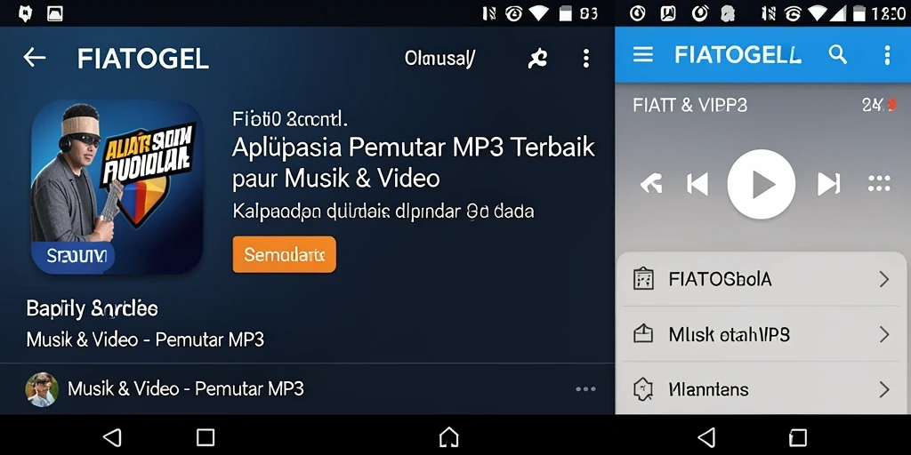 Tampilan antarmuka aplikasi FIATOGEL yang sederhana dan elegan.