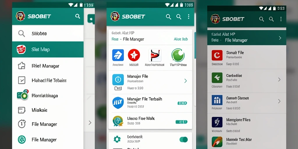 Antarmuka <strong>SBOBET</strong> yang sederhana dan fungsional untuk manajer file.