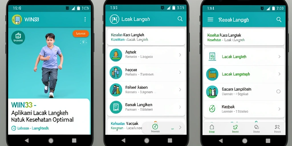 Tampilan antarmuka WIN33 yang memudahkan pemantauan langkah.